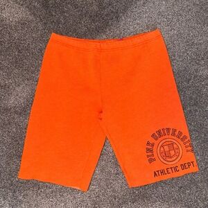 VS Pink Y2K Raw-Hemmed Orange Shorts
